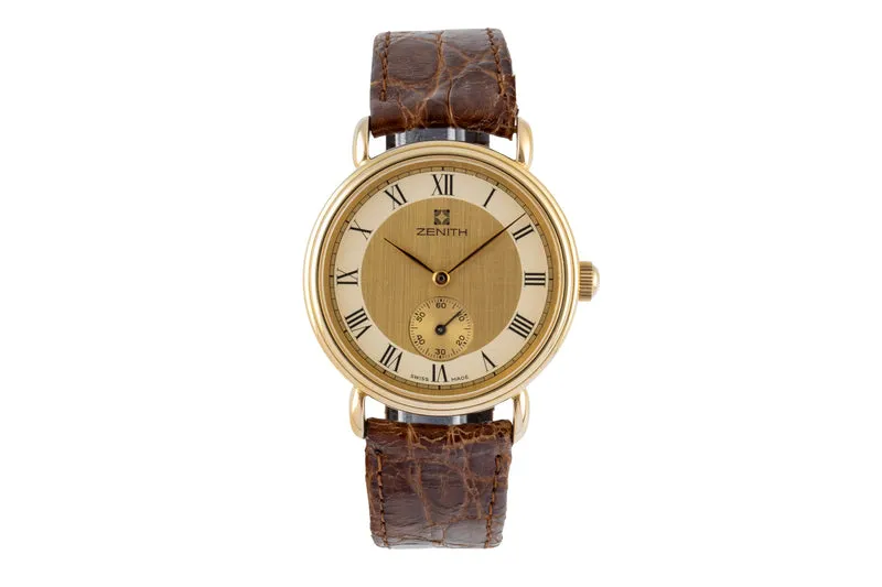 Zenith Prime 18 ct gold manual winding men's watch 30.0530.113 [2600269]
