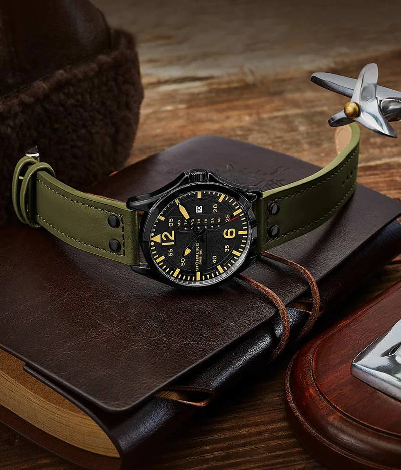 Stührling Aeronaut 3916 Quartz 43mm Aviator