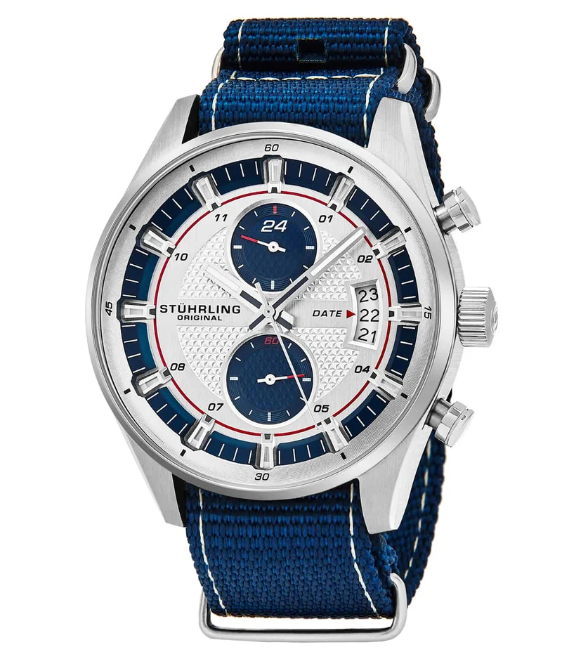 Stührling Globetrotter GMT Quartz 44mm Aviator