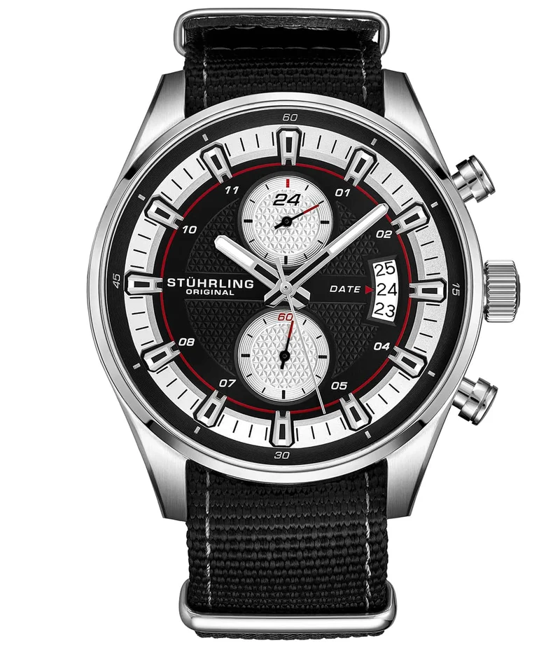 Stührling Globetrotter GMT Quartz 44mm Aviator