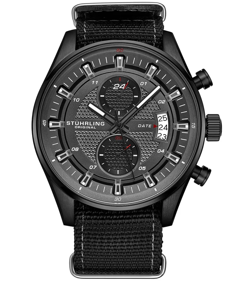 Stührling Globetrotter GMT Quartz 44mm Aviator