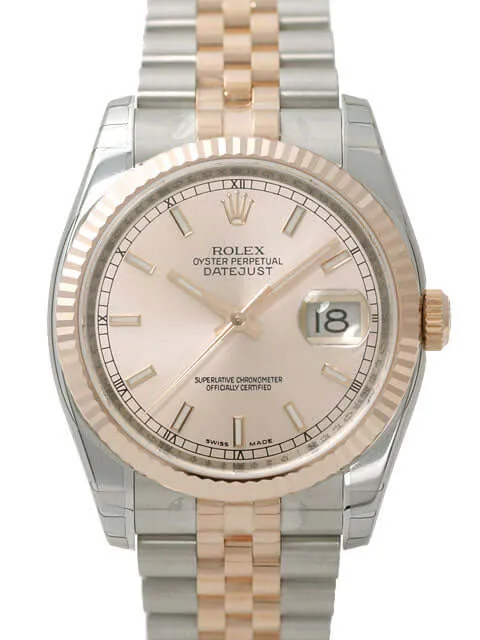 Rolex Datejust 36 116231 Pink Index Jubile-Band
