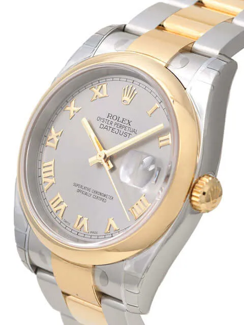 Rolex Datejust 36 116203 Stahl Gold Stahlfarben Römisch