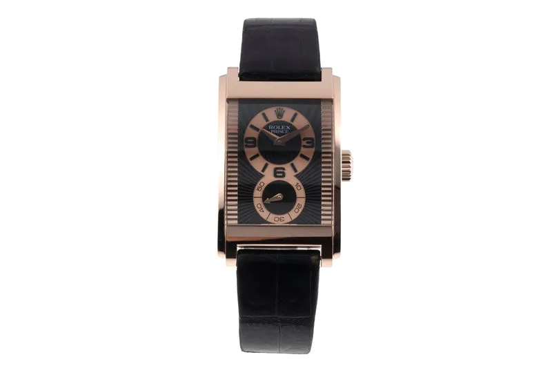 Rolex Cellini 18 ct red gold manual winding men's watch 5442/5 [2600632]