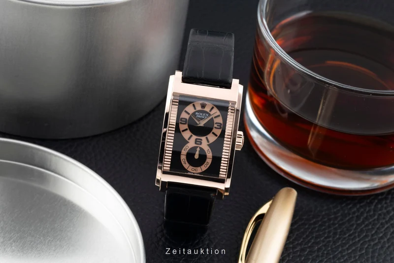 Rolex Cellini 18 ct red gold manual winding men's watch 5442/5 [2600632]