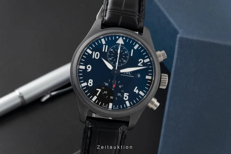 IWC Fliegerchronograph chronograph ceramic / titanium automatic men's watch IW389001 LP: 9900EUR [2600460]
