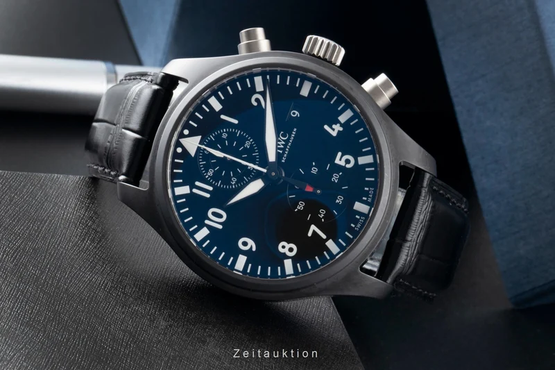 IWC Fliegerchronograph chronograph ceramic / titanium automatic men's watch IW389001 LP: 9900EUR [2600460]
