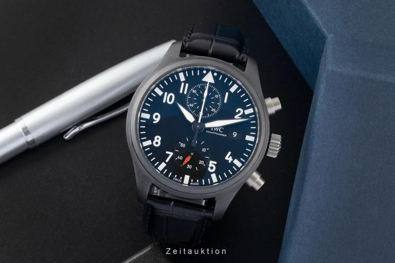 IWC Fliegerchronograph chronograph ceramic / titanium automatic men's watch IW389001 LP: 9900EUR [2600460]