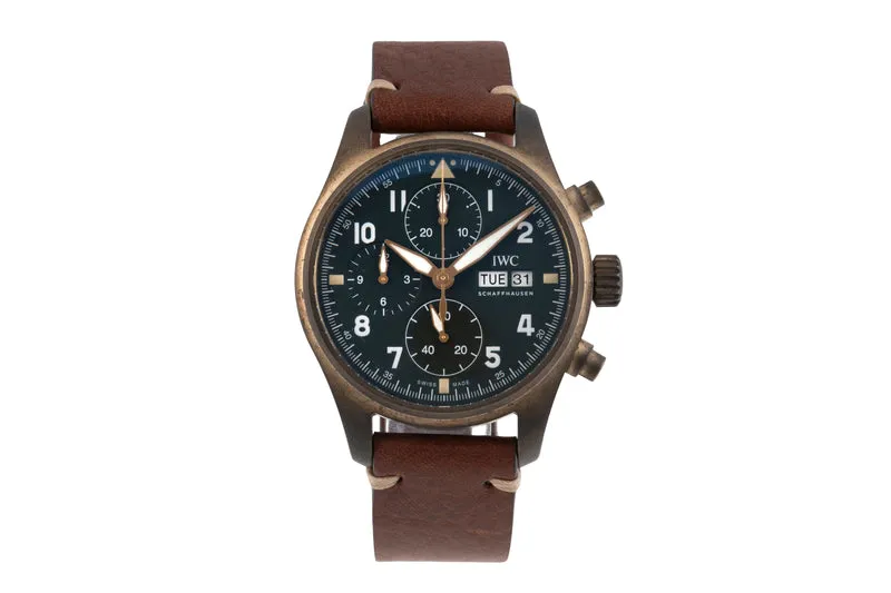IWC Spitfire chronograph bronze automatic men's watch IW387902 LP: 7800EUR [2507178]