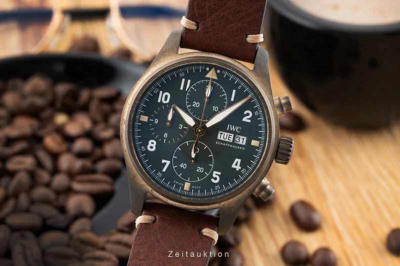 IWC Spitfire chronograph bronze automatic men's watch IW387902 LP: 7800EUR [2507178]