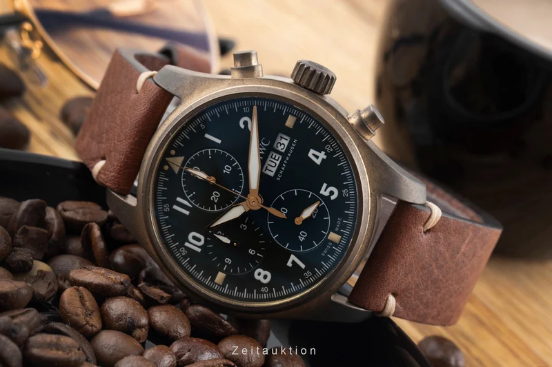 IWC Spitfire chronograph bronze automatic men's watch IW387902 LP: 7800EUR [2507178]