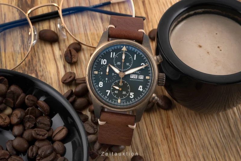 IWC Spitfire chronograph bronze automatic men's watch IW387902 LP: 7800EUR [2507178]