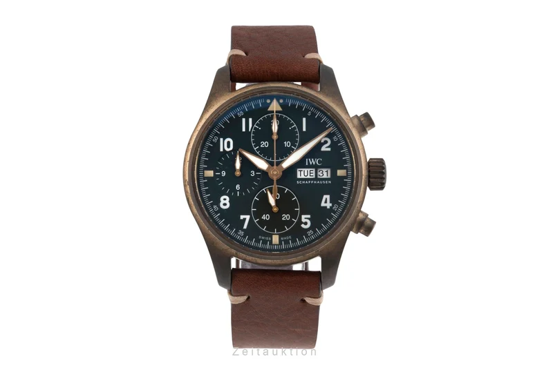 IWC Spitfire chronograph bronze automatic men's watch IW387902 LP: 7800EUR [2507178]