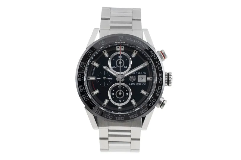 Tag Heuer Carrera chronograph steel automatic men's watch CAR201Z.BA0714 [2507317]