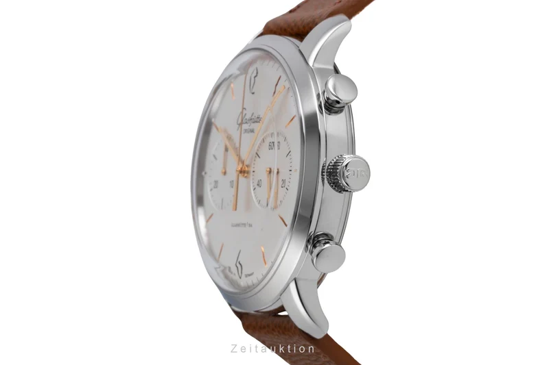 Glashütte Sixties chronograph steel automatic men's watch 1-39-34-03-22-04 LP: 8800EUR [2507536]