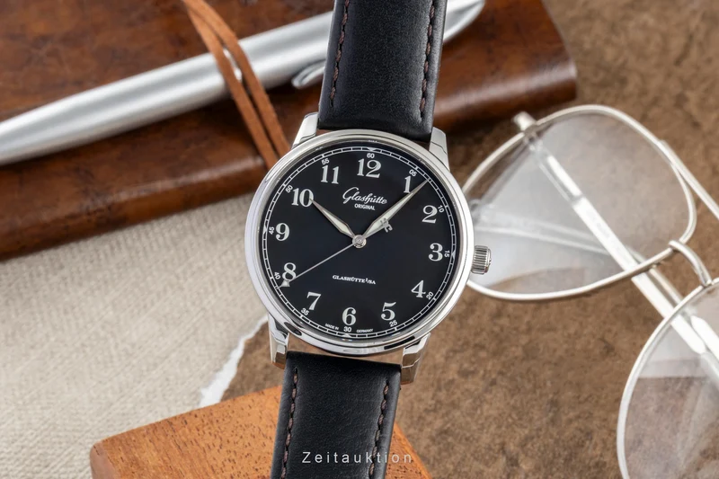 Glashütte Senator steel automatic men's watch 1-36-01-03-02-01 LP: 9600EUR [2600169]