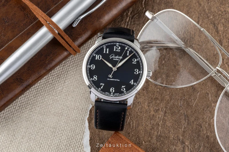 Glashütte Senator steel automatic men's watch 1-36-01-03-02-01 LP: 9600EUR [2600169]