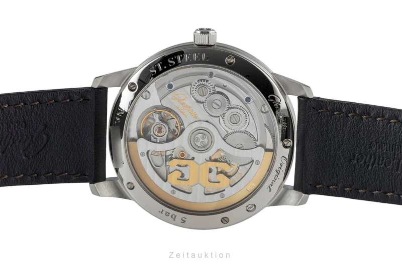Glashütte Senator steel automatic men's watch 1-36-01-03-02-01 LP: 9600EUR [2600169]