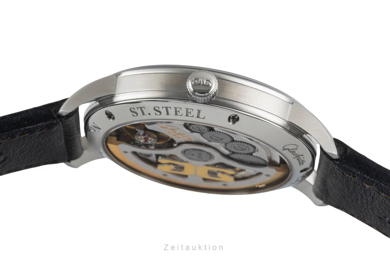 Glashütte Senator steel automatic men's watch 1-36-01-03-02-01 LP: 9600EUR [2600169]