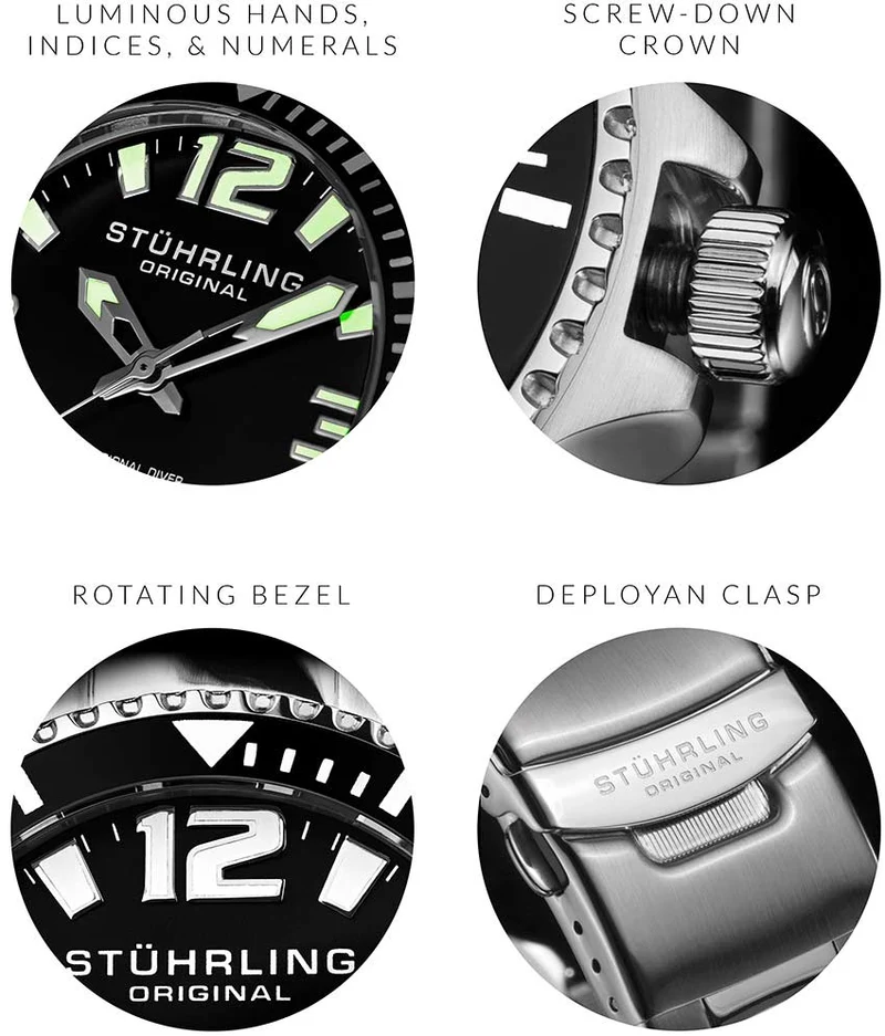 Stührling Regatta Champion 395 Quartz 42mm Diver