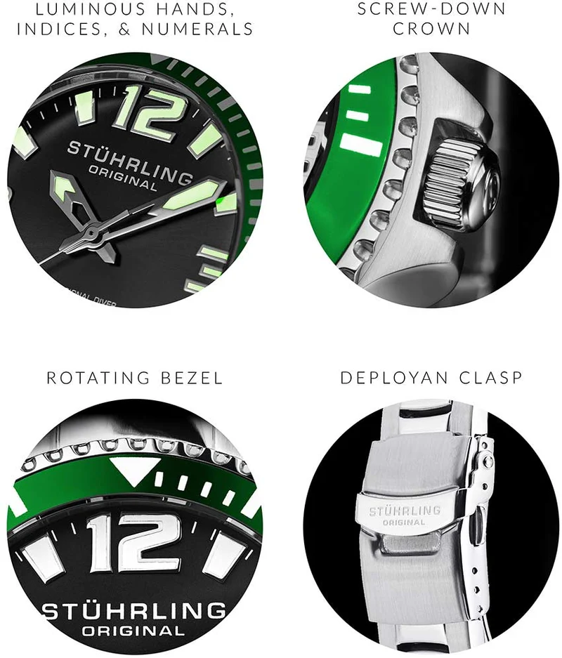 Stührling Regatta Champion 395 Quartz 42mm Diver