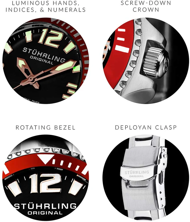 Stührling Regatta Champion 395 Quartz 42mm Diver