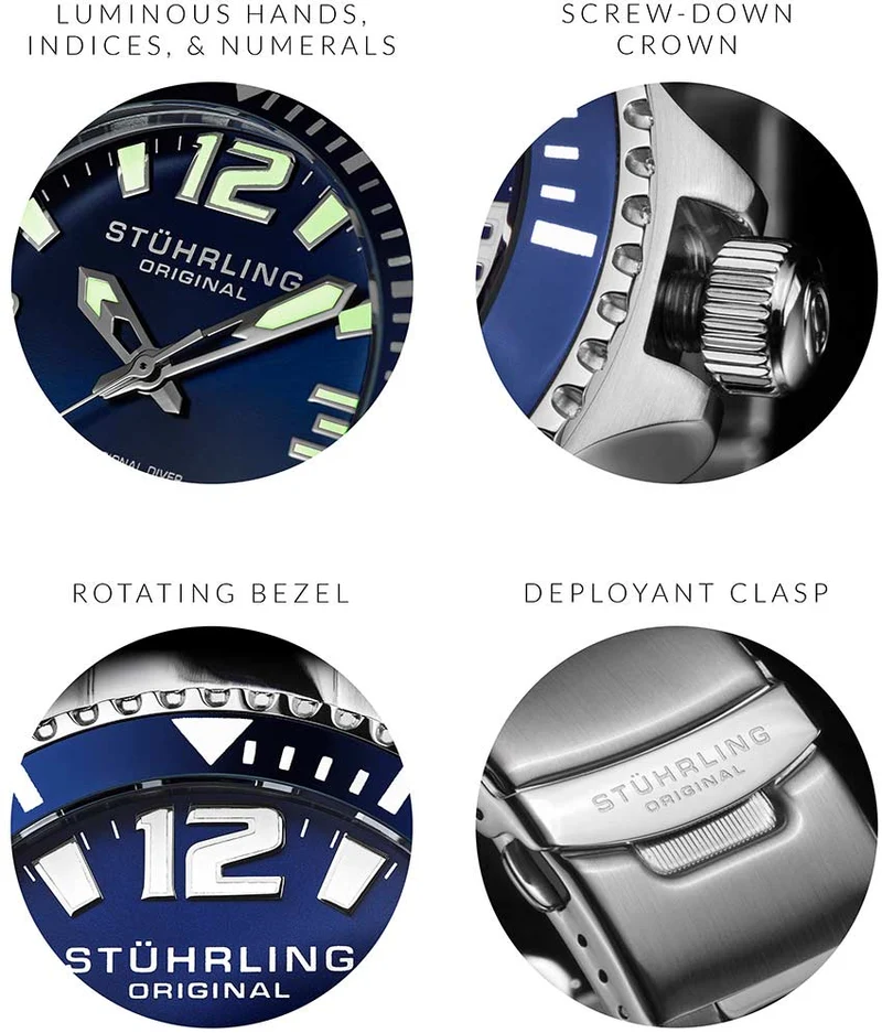 Stührling Regatta Champion 395 Quartz 42mm Diver