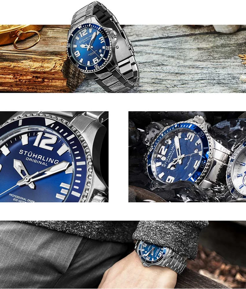 Stührling Regatta Champion 395 Quartz 42mm Diver