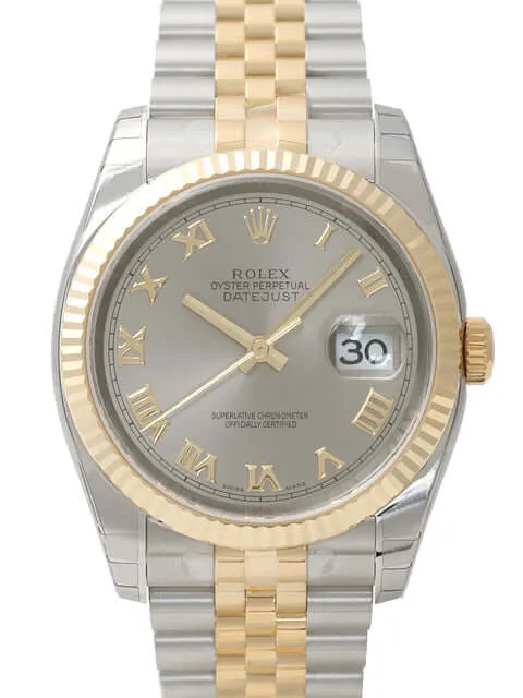 Rolex Datejust 36 116233 Stahl Gold Stahlfarben Römisch