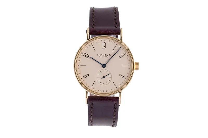 Nomos Tangente 18 ct gold manual winding unisex Tangente Gold [2600223]