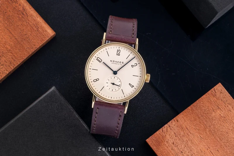 Nomos Tangente 18 ct gold manual winding unisex Tangente Gold [2600223]