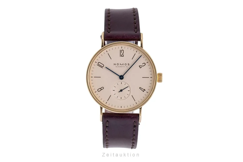 Nomos Tangente 18 ct gold manual winding unisex Tangente Gold [2600223]