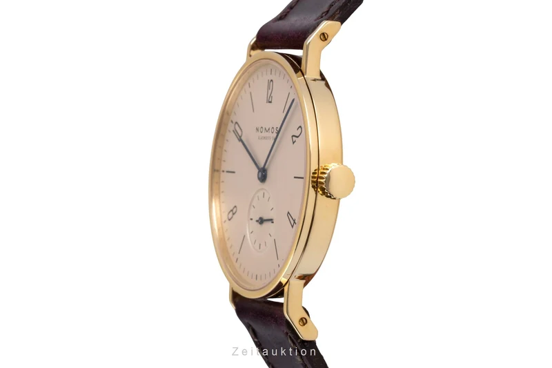 Nomos Tangente 18 ct gold manual winding unisex Tangente Gold [2600223]