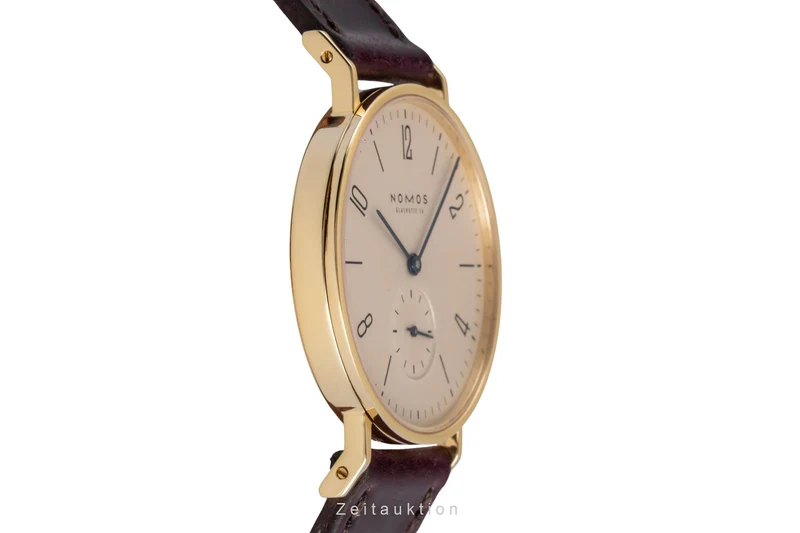Nomos Tangente 18 ct gold manual winding unisex Tangente Gold [2600223]