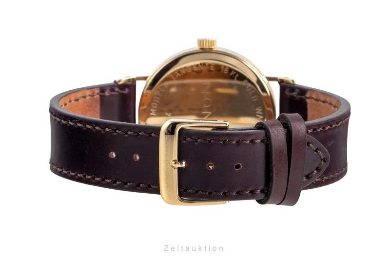 Nomos Tangente 18 ct gold manual winding unisex Tangente Gold [2600223]