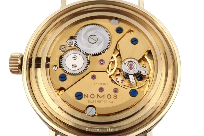 Nomos Tangente 18 ct gold manual winding unisex Tangente Gold [2600223]