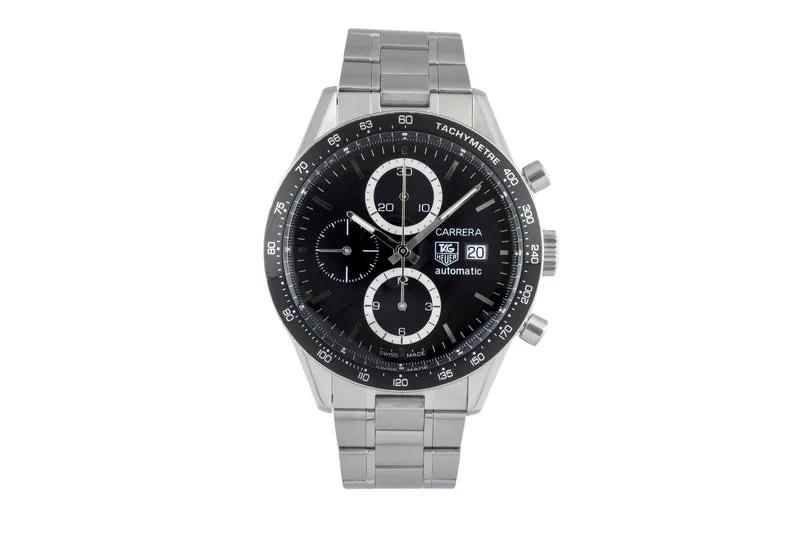 Tag Heuer Carrera chronograph steel automatic men's watch CV2010.BA0788 LP: 7500EUR [2507437]