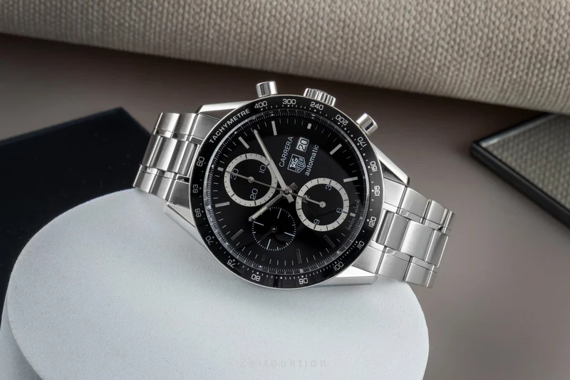 Tag Heuer Carrera chronograph steel automatic men's watch CV2010.BA0788 LP: 7500EUR [2507437]