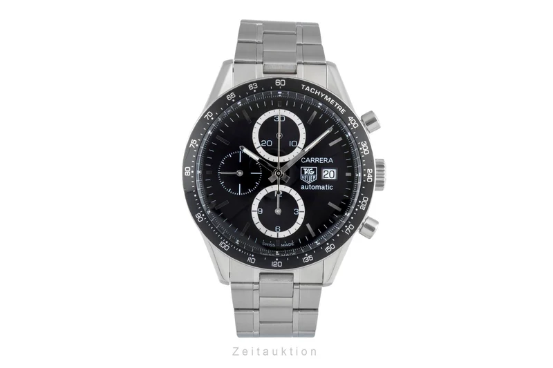 Tag Heuer Carrera chronograph steel automatic men's watch CV2010.BA0788 LP: 7500EUR [2507437]