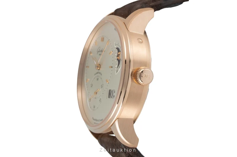 Glashütte PanoMaticLunar 18 ct red gold automatic men's watch 90-02-45-35-04 LP: 21500EUR [2600547]