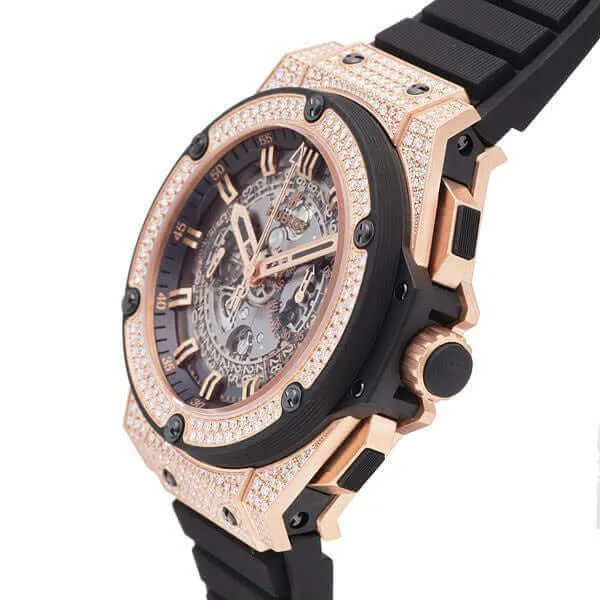 Hublot King Power Unico 701.OX.0180.RX.1704 King Gold Diamond Pavé