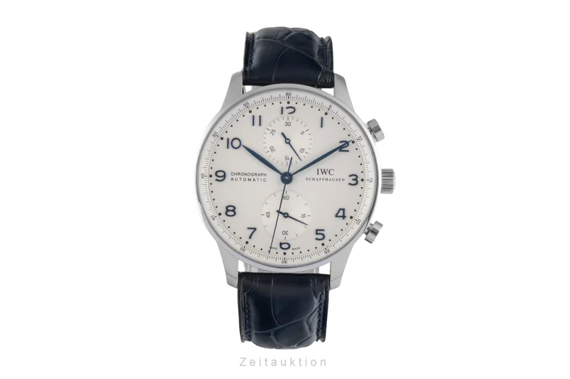 IWC Portugieser chronograph steel automatic men's watch IW371446 LP: 9100EUR [2507174]
