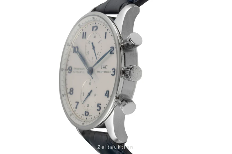 IWC Portugieser chronograph steel automatic men's watch IW371446 LP: 9100EUR [2507174]