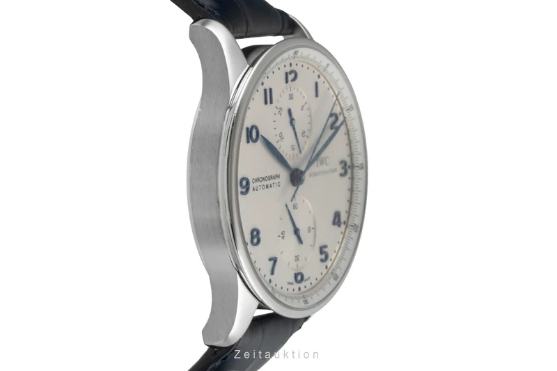 IWC Portugieser chronograph steel automatic men's watch IW371446 LP: 9100EUR [2507174]