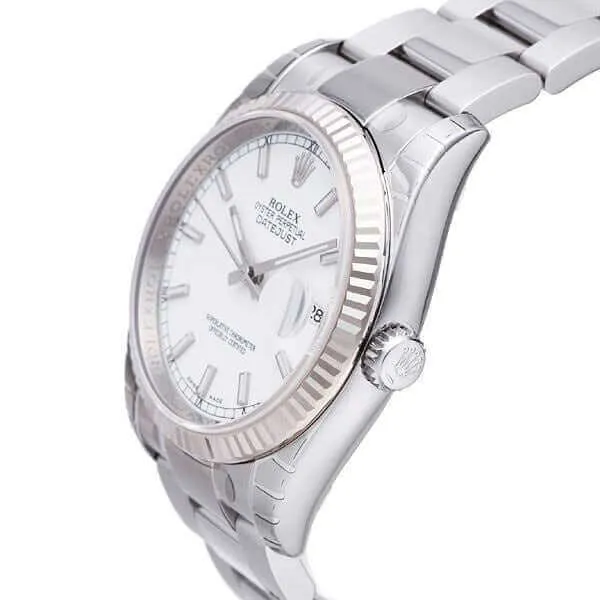 Rolex Datejust 36 116234 Weiß Index