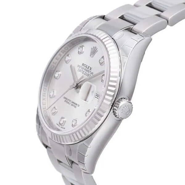 Rolex Datejust 36 116234 Silber Diamant