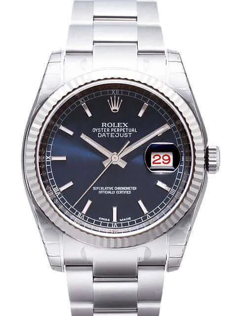 Rolex Datejust 36 116234 Blau Index