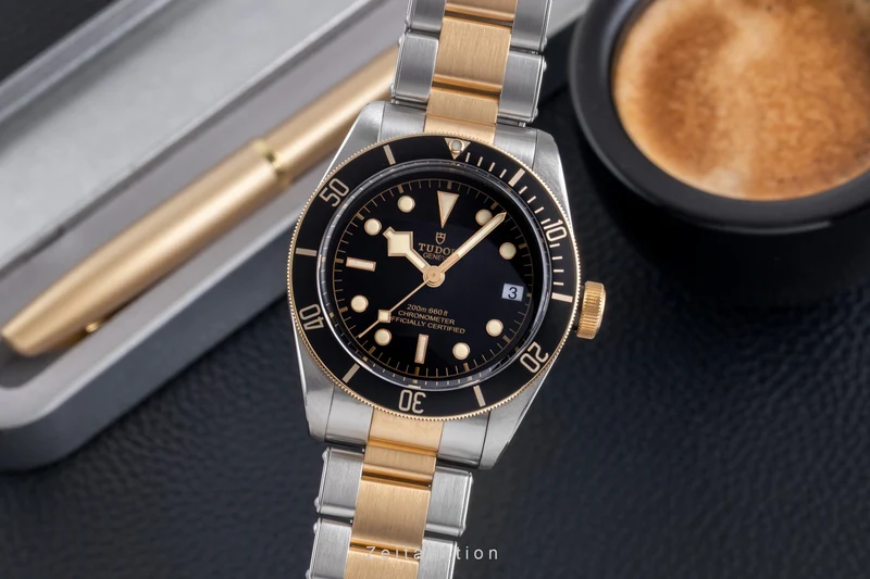 Tudor Black Bay steel / gold automatic men's watch 79733N-0008 LP: 7040EUR [2507507]
