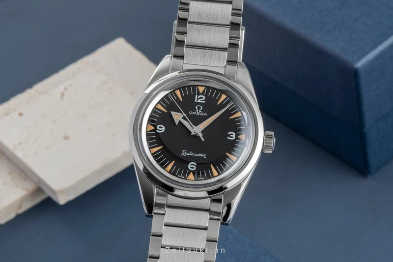 Omega Railmaster steel automatic men's watch 220.10.38.20.01.002 LP: 8200EUR Limited [2600235]