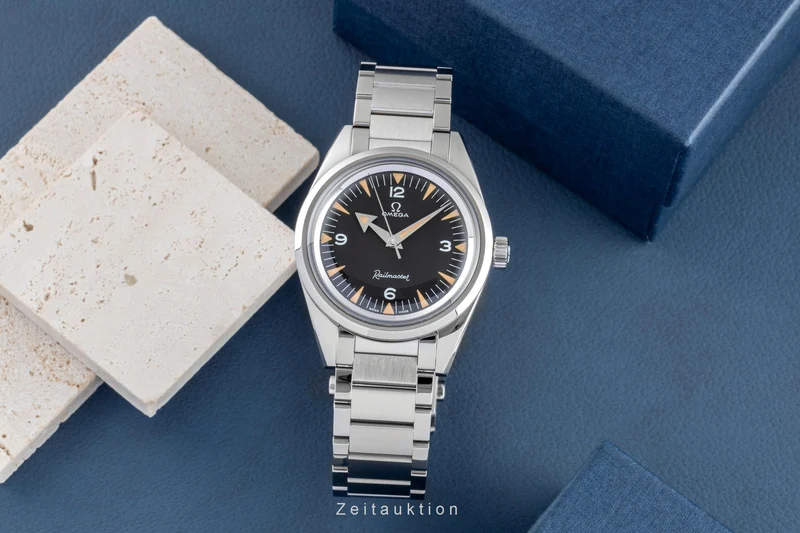 Omega Railmaster steel automatic men's watch 220.10.38.20.01.002 LP: 8200EUR Limited [2600235]